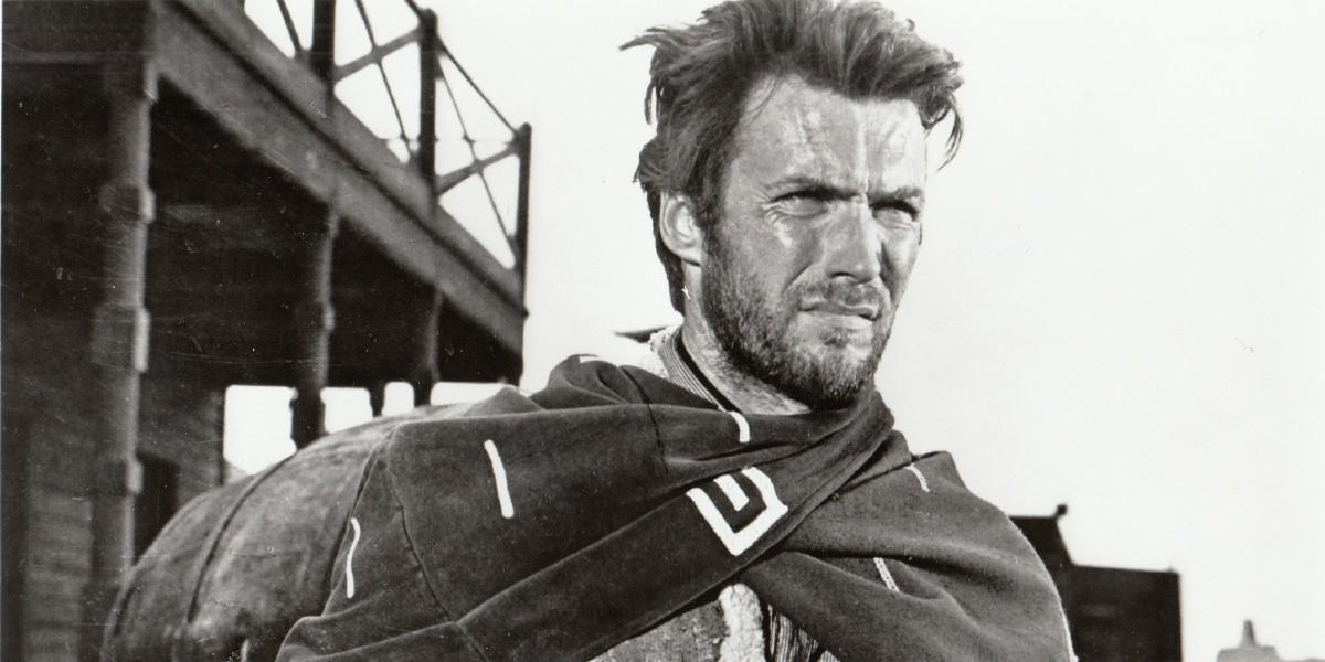 Clint Eastwood. Mannen utan ansikte i Dollar triology där han spelar anti-hjältefigur.