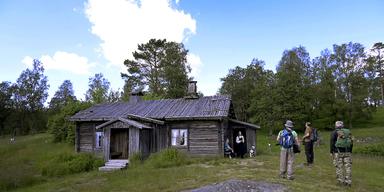 Vandrare vid Finngården Ritamääki i Lekvattnet. Bland amerikanska babyboomers blir resor med vandringsturer i Europa allt mer populära