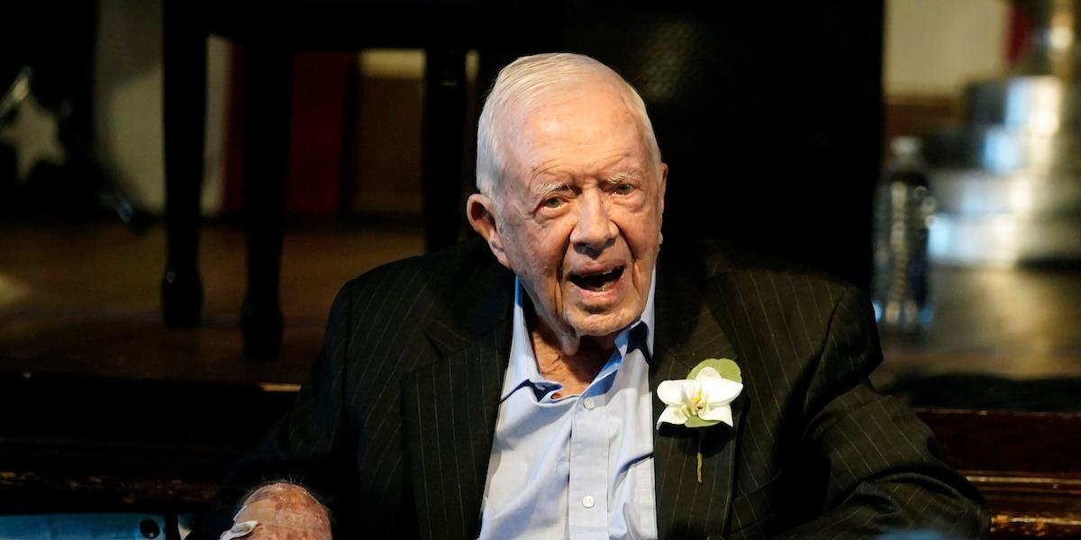 Jimmy Carter, han har slagit ett rekord för forna amerikanska presidenter