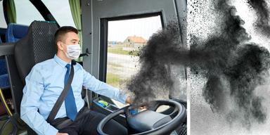 En busschaufför och svart damm. Sedan mitten av mars har ett svart damm gjort flera bussförare i Östergötland sjuka men nu visar provsvar att luftkvaliteten på bussarna är normal
