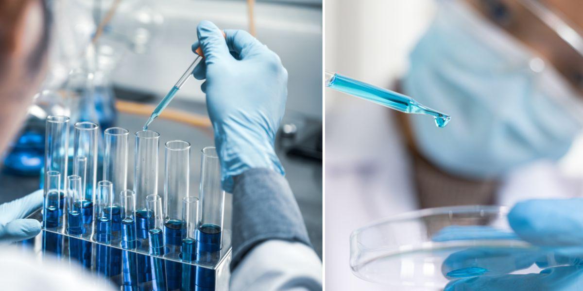 Forskare gör tester. Under pandemin blomstrade de, men nu går det dåligt för många svenska life science-bolag.