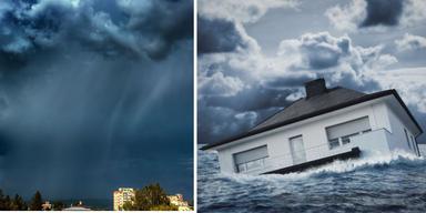 Ett skyfall och en översvämning