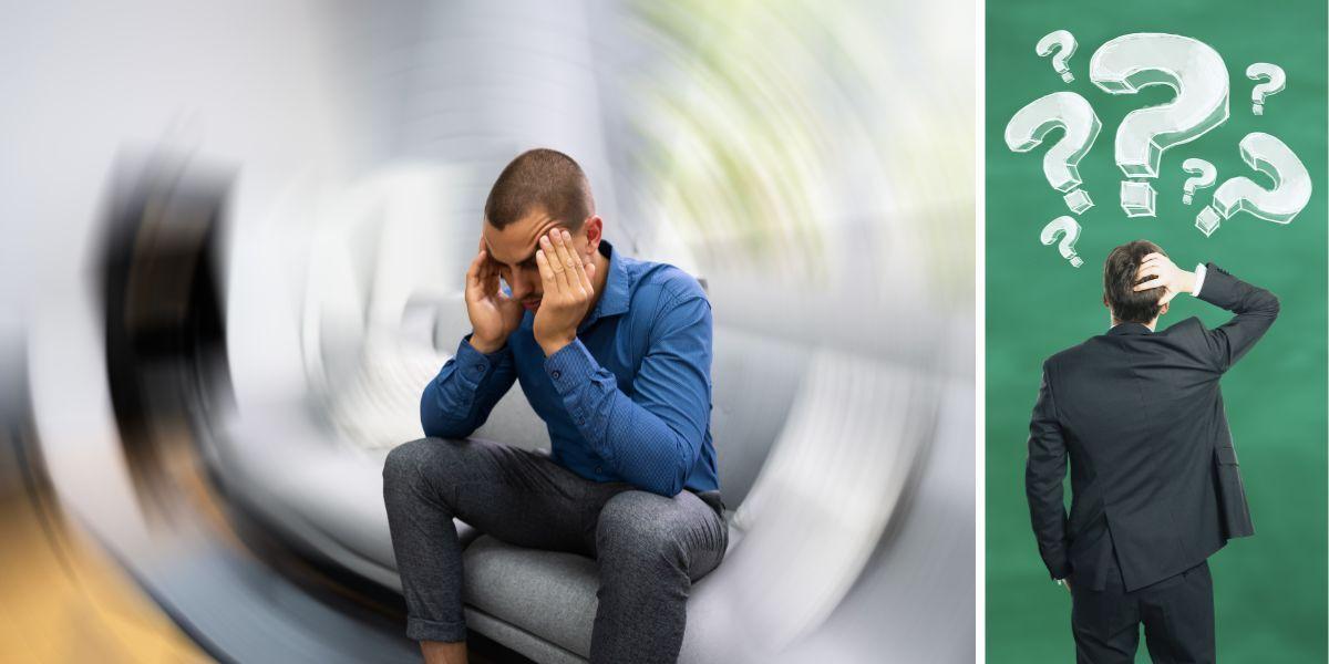 En man är är förvirrad och en man minns inte. Vem som helst kan drabbas av hjärndimma och glömma saker, här ger en psykiater tips om hur du kan åtgärda det.