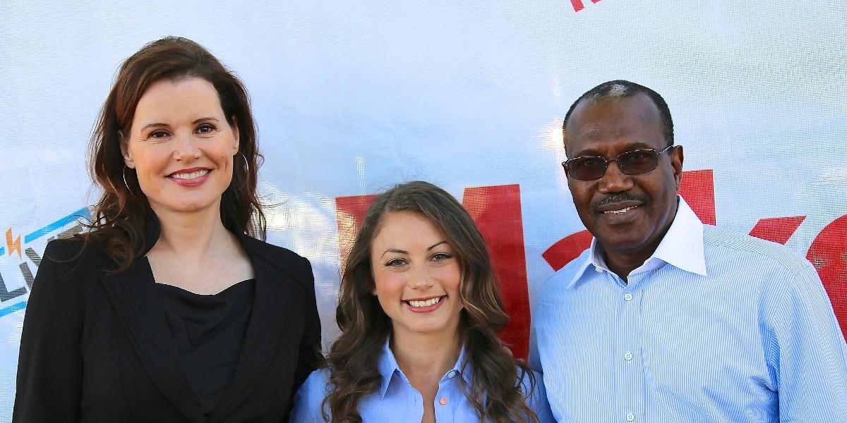 Geena Davies till vänster