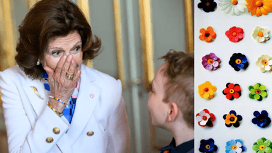 Drottning Silvia scouter majblommor