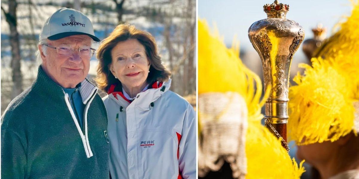 Kungaparet gula fjädrar