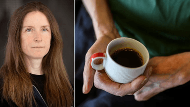 Susanna Larsson, en kopp kaffe