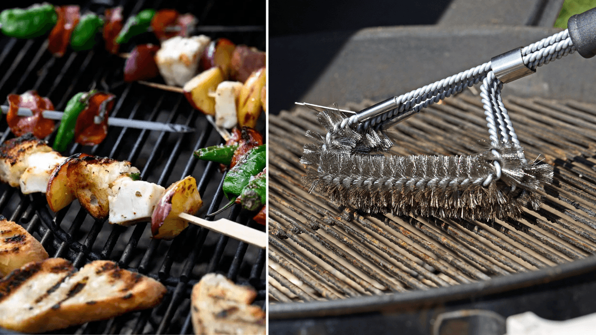 grillad mat, grillborste