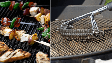 grillad mat, grillborste