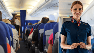 flygplan, flygvärdinna