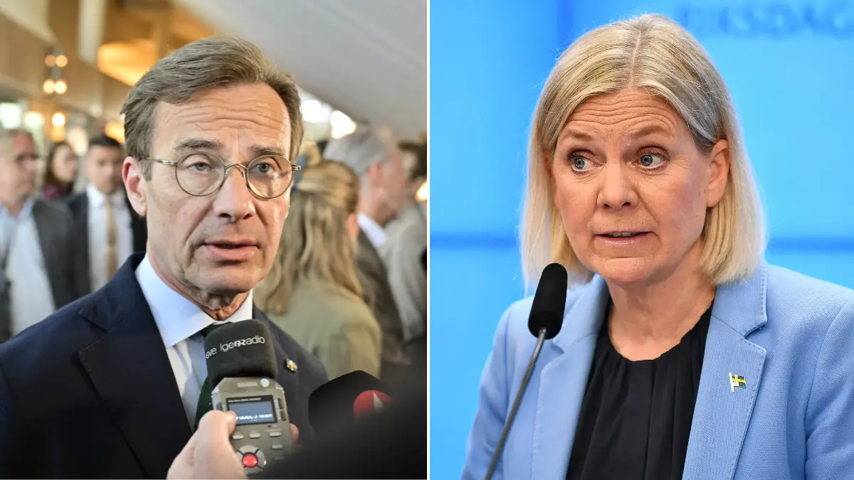 Ulf Kristersson och Magdalena Andersson