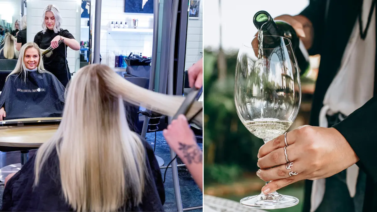 frisör, alkohol